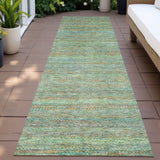 Addison Chantille ACN2148 Stripes Machine Made Transitional Green Rug