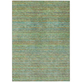 Addison Chantille ACN2148 Stripes Machine Made Transitional Green Rug