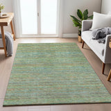 Addison Chantille ACN2148 Stripes Machine Made Transitional Green Rug