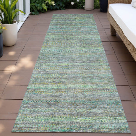 Addison Chantille ACN2148 Stripes Machine Made Transitional Pewter Rug
