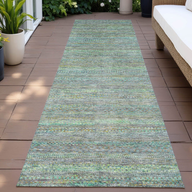 Addison Chantille ACN2148 Stripes Machine Made Transitional Pewter Rug