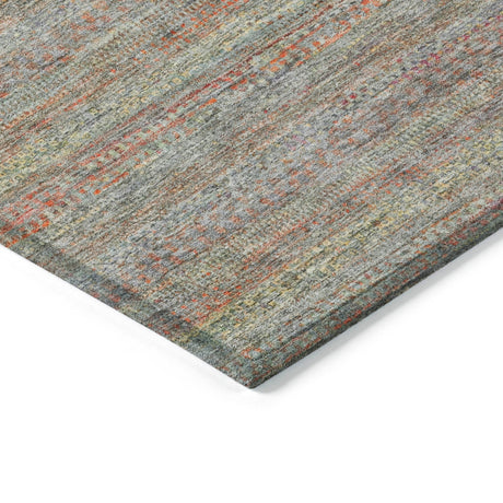 Addison Chantille ACN2148 Stripes Machine Made Transitional Sage Rug