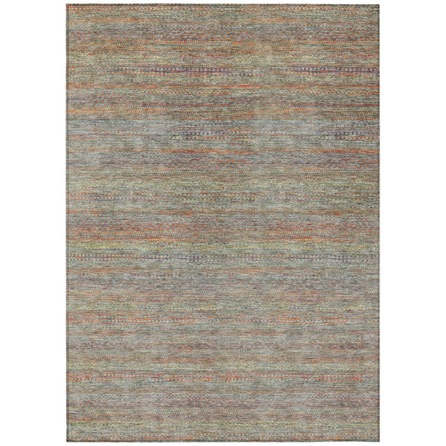 Addison Chantille ACN2148 Stripes Machine Made Transitional Sage Rug
