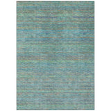 Addison Chantille ACN2148 Stripes Machine Made Transitional Teal Rug