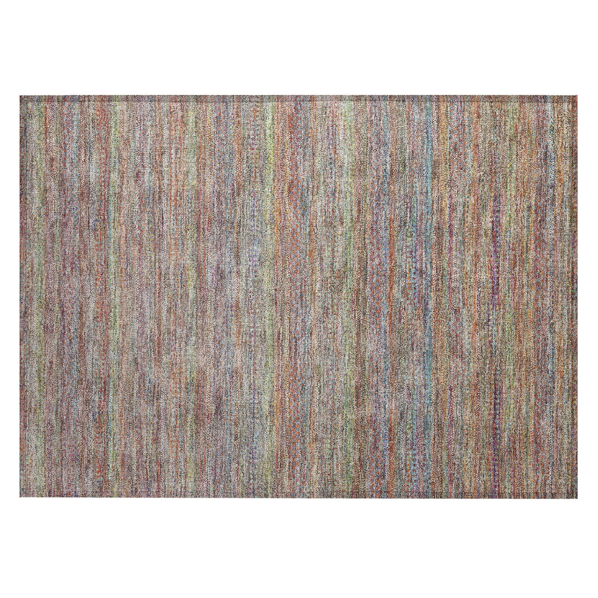 Addison Chantille ACN2148 Stripes Machine Made Transitional Terracotta Rug
