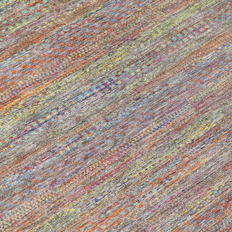 Addison Chantille ACN2148 Stripes Machine Made Transitional Terracotta Rug