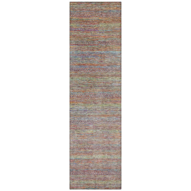 Addison Chantille ACN2148 Stripes Machine Made Transitional Terracotta Rug