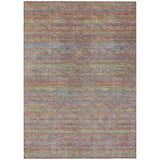 Addison Chantille ACN2148 Stripes Machine Made Transitional Terracotta Rug