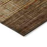 Addison Chantille ACN2149 Geometric Machine Made Transitional Brown Rug