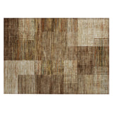 Addison Chantille ACN2149 Geometric Machine Made Transitional Brown Rug