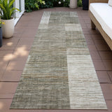 Addison Chantille ACN2149 Geometric Machine Made Transitional Pewter Rug