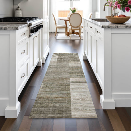 Addison Chantille ACN2149 Geometric Machine Made Transitional Pewter Rug
