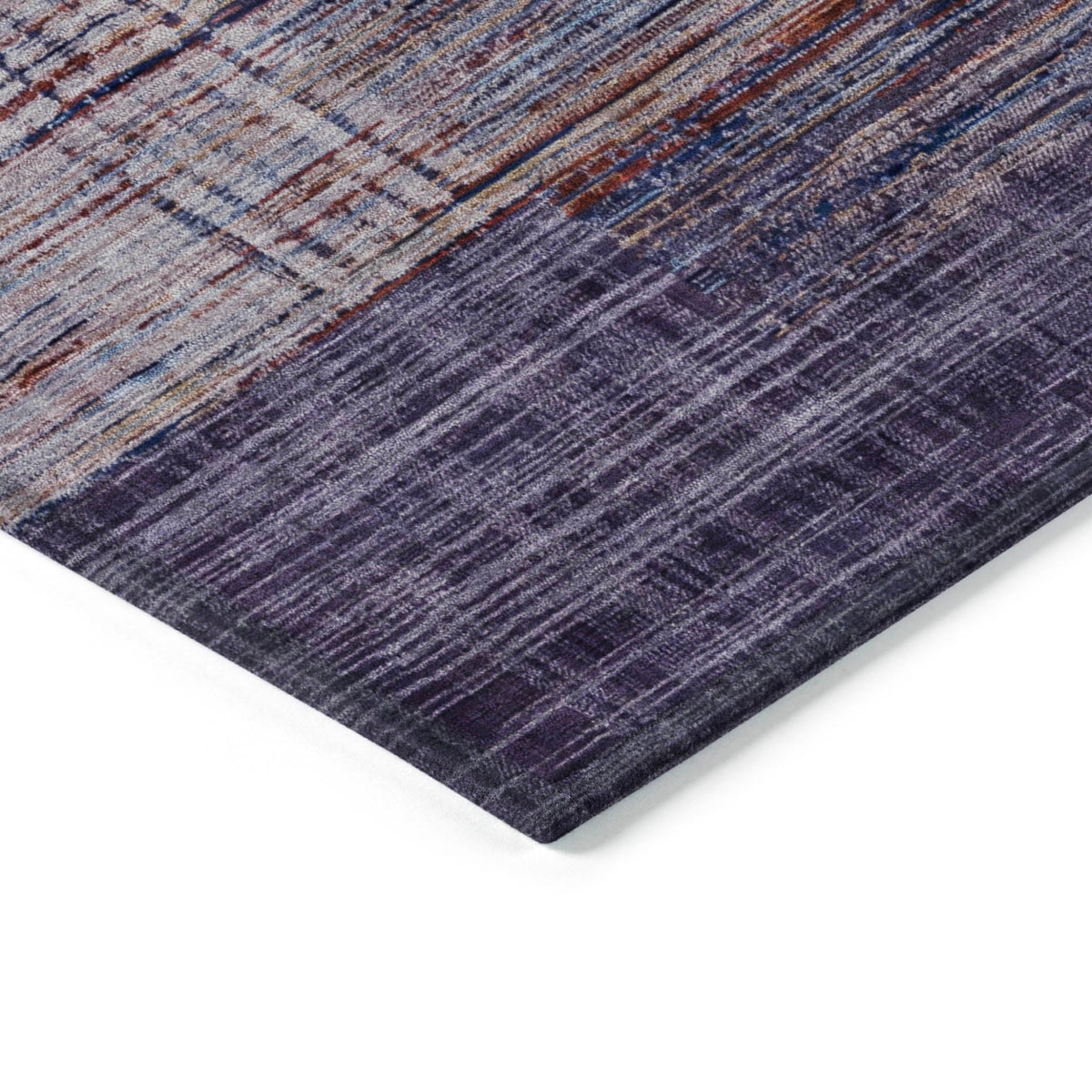 Addison Chantille ACN2149 Geometric Machine Made Transitional Plum Rug