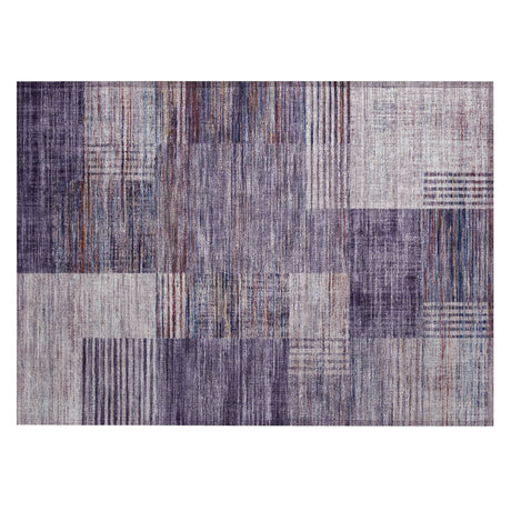 Addison Chantille ACN2149 Geometric Machine Made Transitional Plum Rug