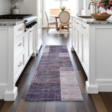 Addison Chantille ACN2149 Geometric Machine Made Transitional Plum Rug