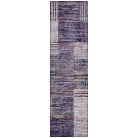 Addison Chantille ACN2149 Geometric Machine Made Transitional Plum Rug
