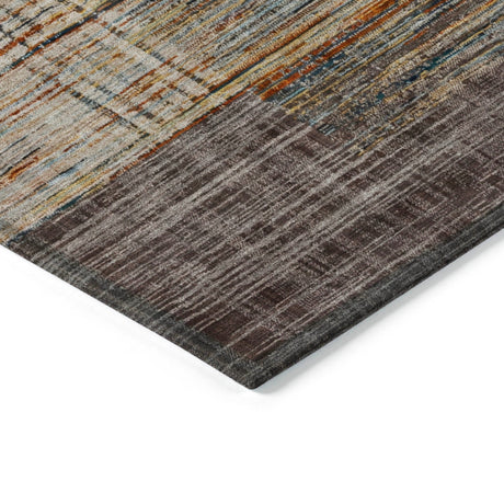 Addison Chantille ACN2149 Geometric Machine Made Transitional Taupe Rug