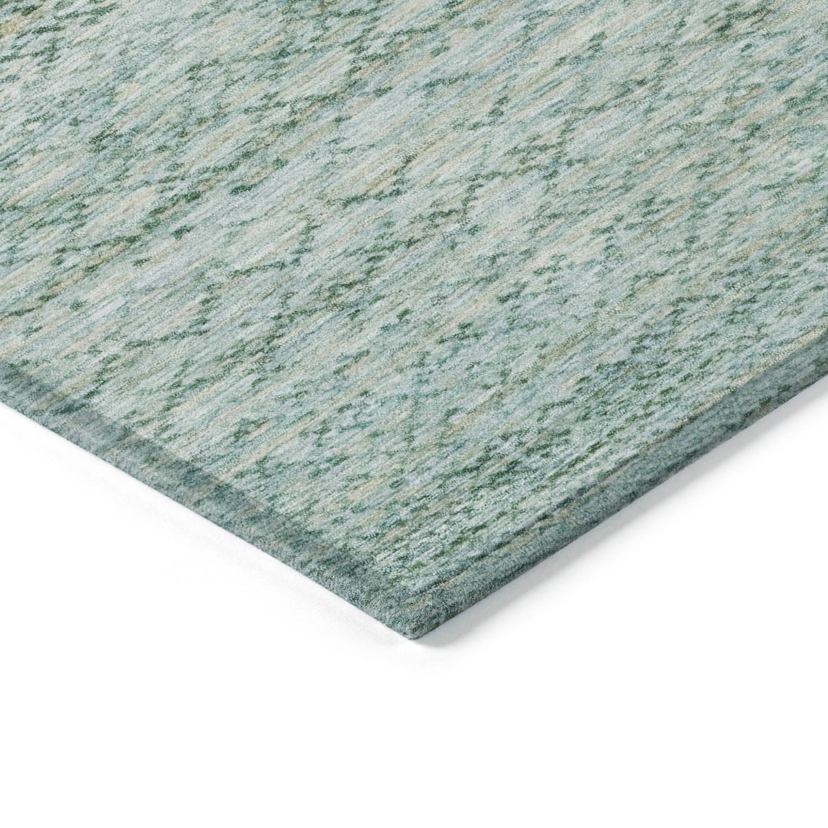 Addison Chantille ACN2150 Stripes Machine Made Transitional Aqua Rug