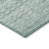 Addison Chantille ACN2150 Stripes Machine Made Transitional Aqua Rug