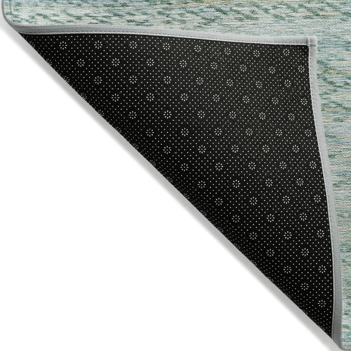 Addison Chantille ACN2150 Stripes Machine Made Transitional Aqua Rug