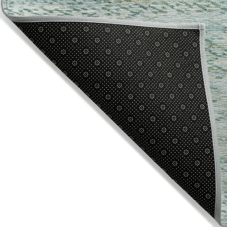 Addison Chantille ACN2150 Stripes Machine Made Transitional Aqua Rug