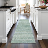 Addison Chantille ACN2150 Stripes Machine Made Transitional Aqua Rug
