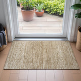 Addison Chantille ACN2150 Stripes Machine Made Transitional Beige Rug