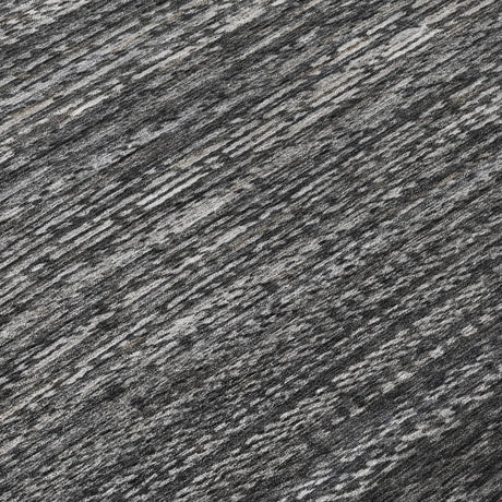 Addison Chantille ACN2150 Stripes Machine Made Transitional Charcoal Rug