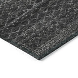 Addison Chantille ACN2150 Stripes Machine Made Transitional Charcoal Rug