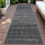 Addison Chantille ACN2150 Stripes Machine Made Transitional Charcoal Rug