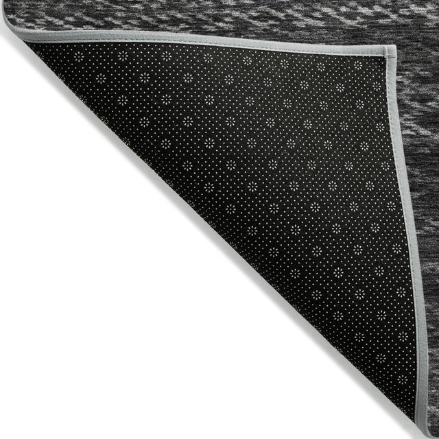 Addison Chantille ACN2150 Stripes Machine Made Transitional Charcoal Rug