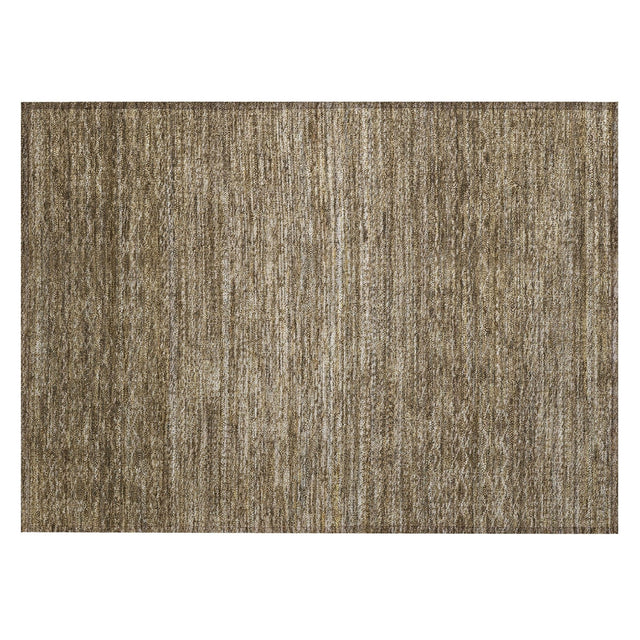 Addison Chantille ACN2150 Stripes Machine Made Transitional Chocolate Rug