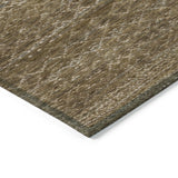 Addison Chantille ACN2150 Stripes Machine Made Transitional Chocolate Rug