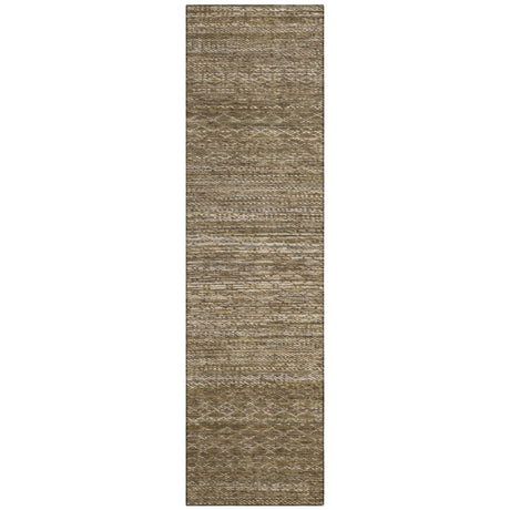 Addison Chantille ACN2150 Stripes Machine Made Transitional Chocolate Rug