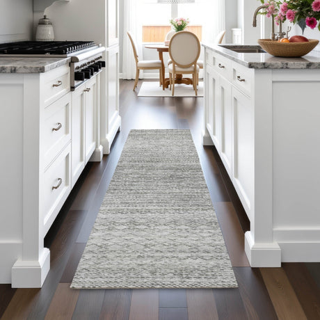 Addison Chantille ACN2150 Stripes Machine Made Transitional Gray Rug