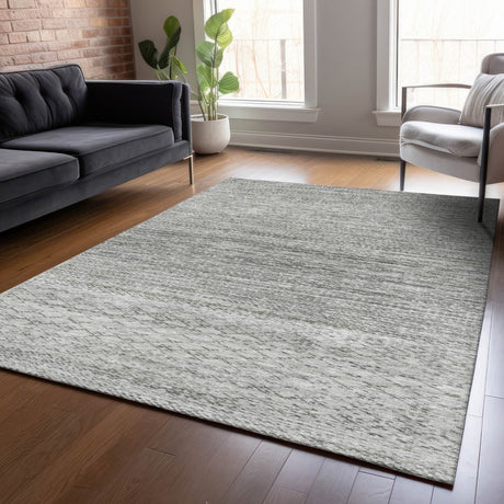 Addison Chantille ACN2150 Stripes Machine Made Transitional Gray Rug