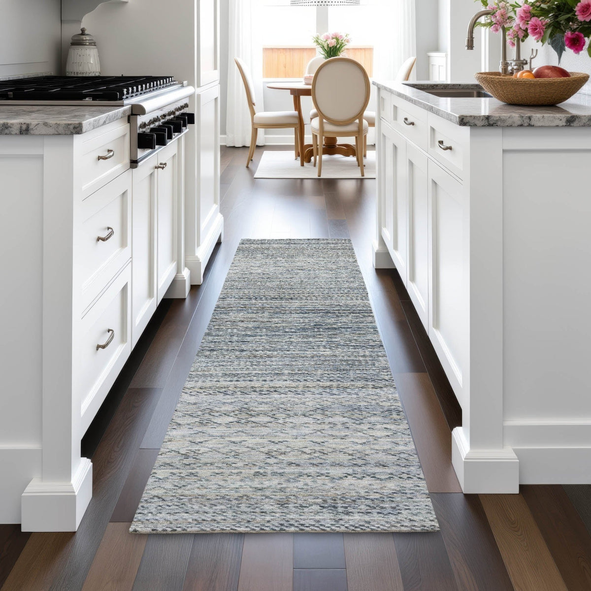 Addison Chantille ACN2150 Stripes Machine Made Transitional Linen Rug