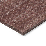 Addison Chantille ACN2150 Stripes Machine Made Transitional Merlot Rug
