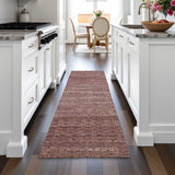 Addison Chantille ACN2150 Stripes Machine Made Transitional Merlot Rug