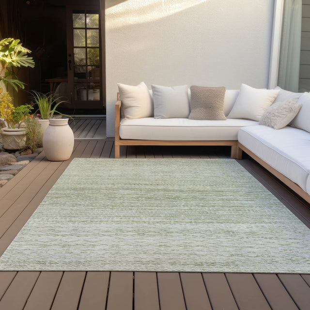 Addison Chantille ACN2150 Stripes Machine Made Transitional Sage Rug