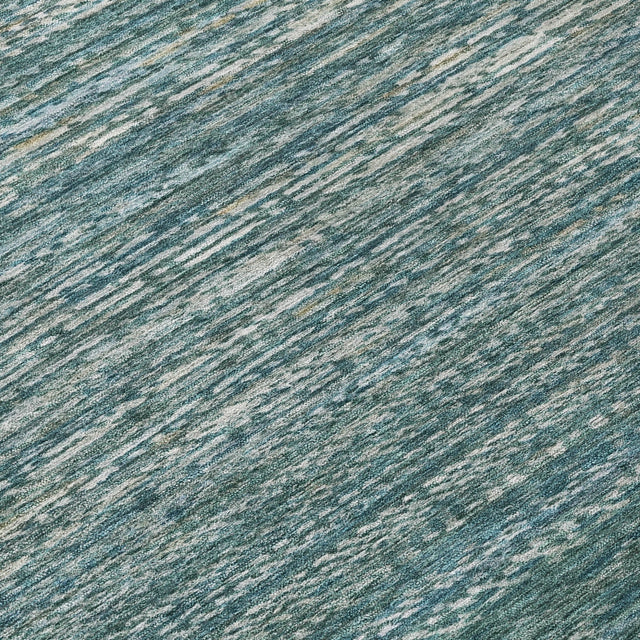Addison Chantille ACN2150 Stripes Machine Made Transitional Teal Rug