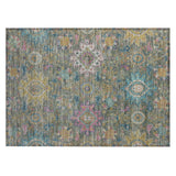 Addison Chantille ACN2151 Medallions Machine Made Traditional Aloe Rug