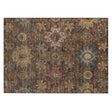 Addison Chantille ACN2151 Medallions Machine Made Traditional Chocolate Rug