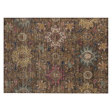 Addison Chantille ACN2151 Medallions Machine Made Traditional Chocolate Rug