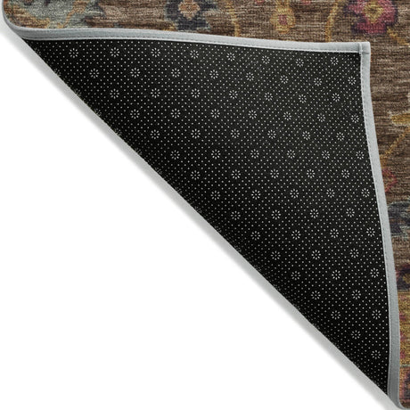 Addison Chantille ACN2151 Medallions Machine Made Traditional Chocolate Rug