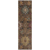 Addison Chantille ACN2151 Medallions Machine Made Traditional Chocolate Rug