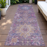 Addison Chantille ACN2151 Medallions Machine Made Traditional Eggplant Rug