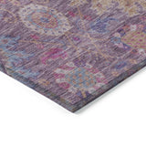 Addison Chantille ACN2151 Medallions Machine Made Traditional Eggplant Rug