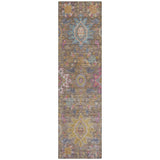 Addison Chantille ACN2151 Medallions Machine Made Traditional Mocha Rug