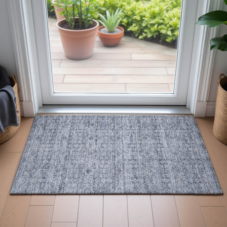 Addison Chantille ACN2152 Stripes Machine Made Transitional Blue Rug